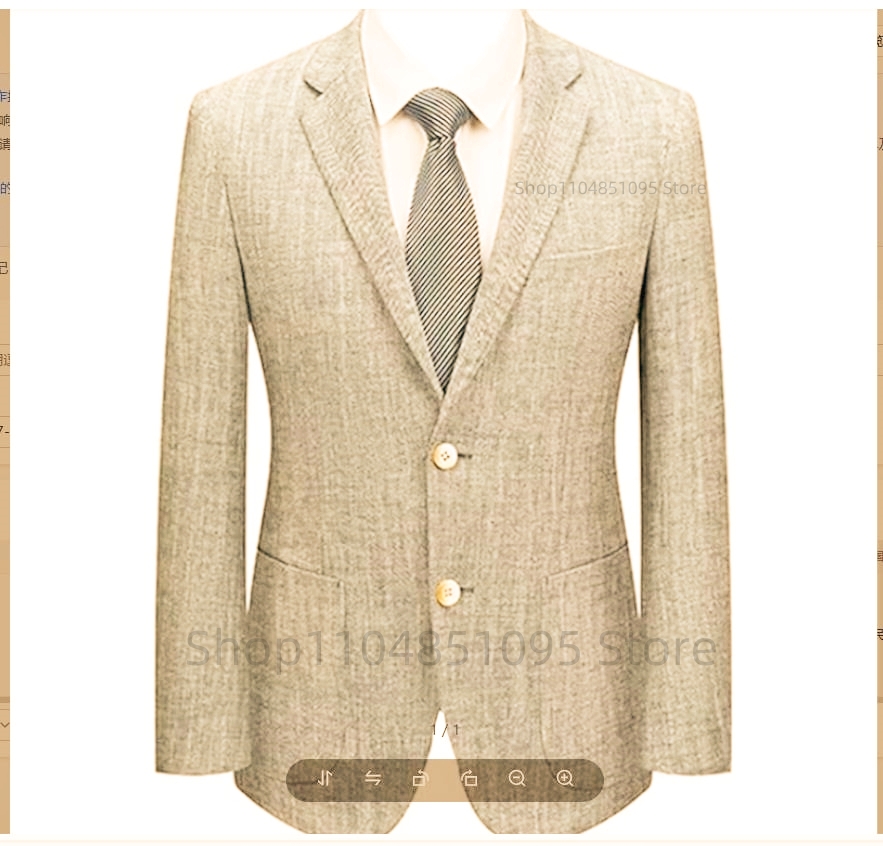 Мужской приталенный льняной пи – обзор и цена Men Linen Formal Wear