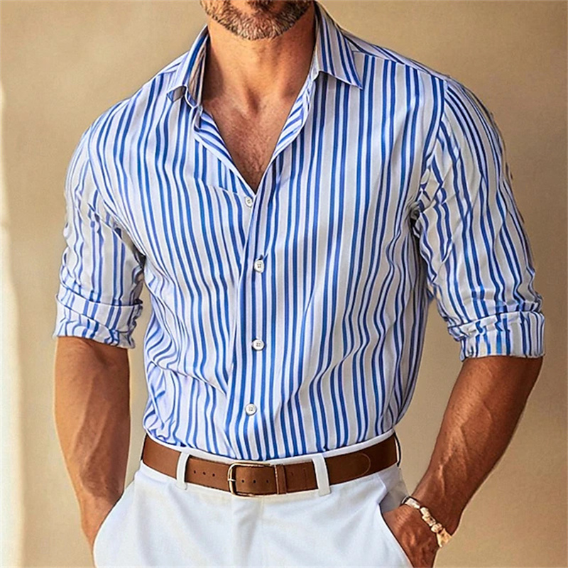 Мужская деловая рубашка с длин – обзор и цена Large Men Formal Wear