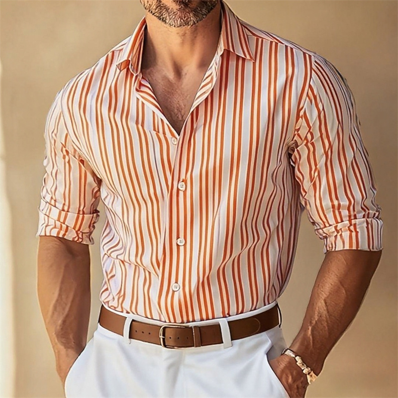 Мужская деловая рубашка с длин – обзор и цена Large Men Formal Wear