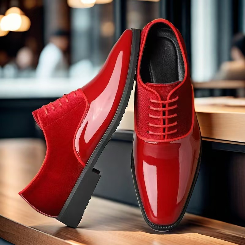 Мужские оксфорды с цветными вс – обзор и цена Men'S Formal Party Wear Shoes